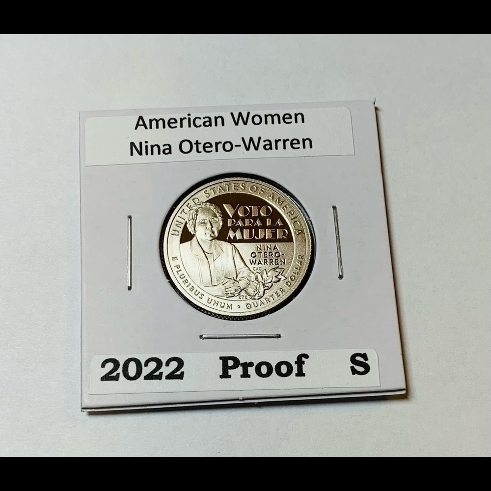 2022 S NINA OTERO-WARREN American Women Quarter PROOF in Coin Flip - Picture 3 of 4